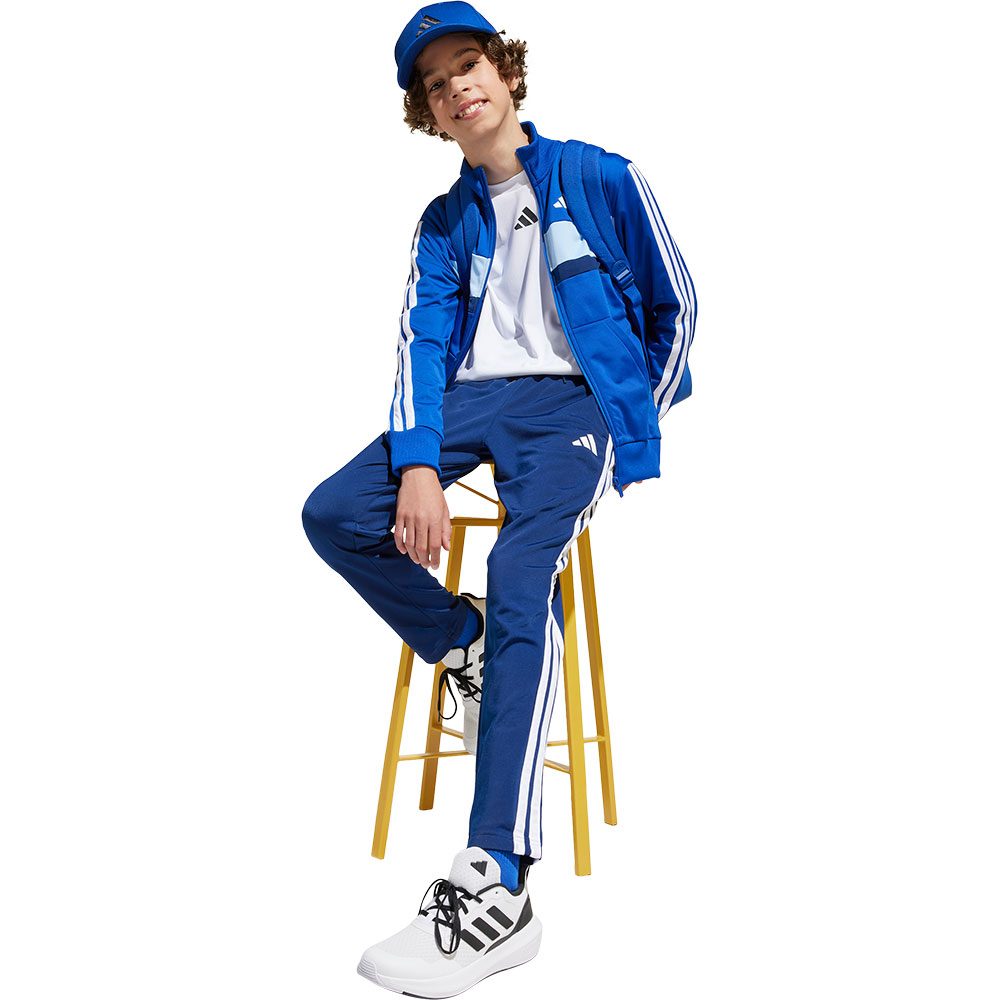 adidas Seasonal Essentials Tiberio 3-Streifen Tricot Trainingsanzug Kinder team royal blue