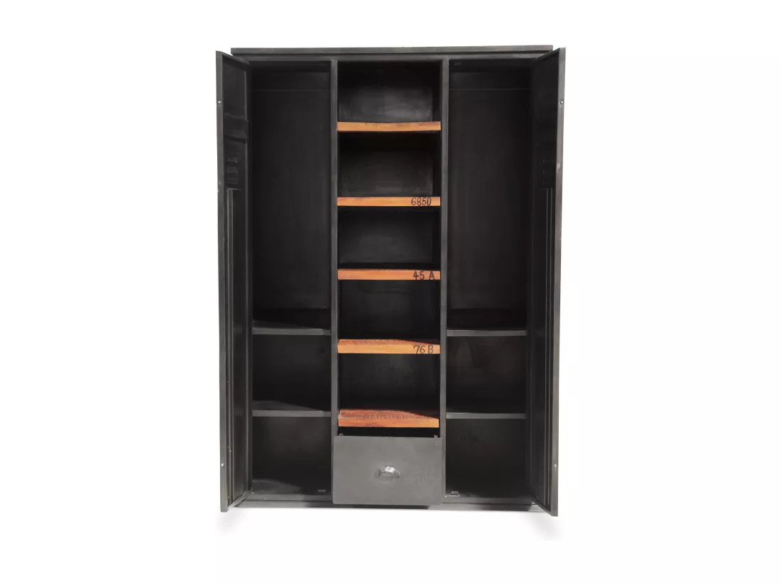 Armoire industriel métal Noir