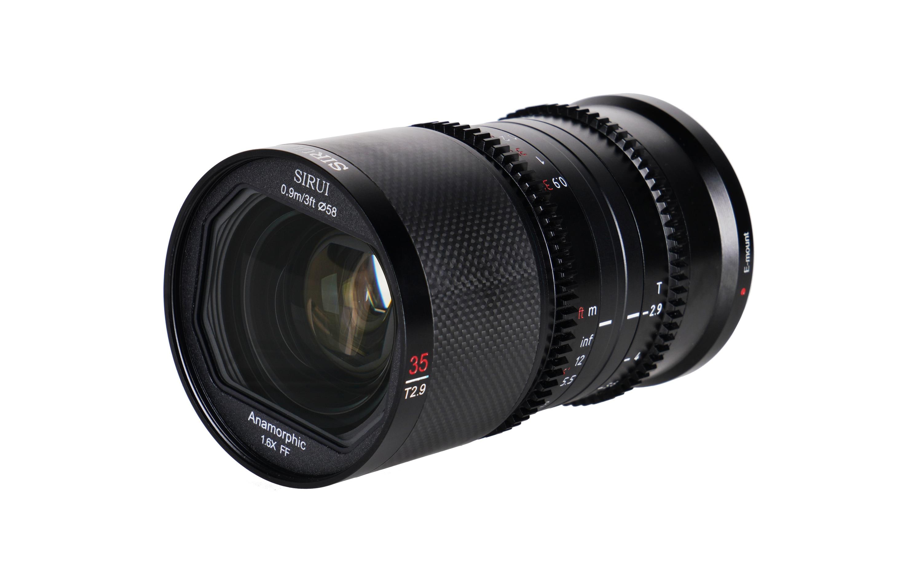 Festbrennweite Saturn 35mm T/2.9 1.6x Neutral – Canon RF<br>Anamorphotisches Vollformat-Objektiv aus Kohlefaser – Neutral Flare
