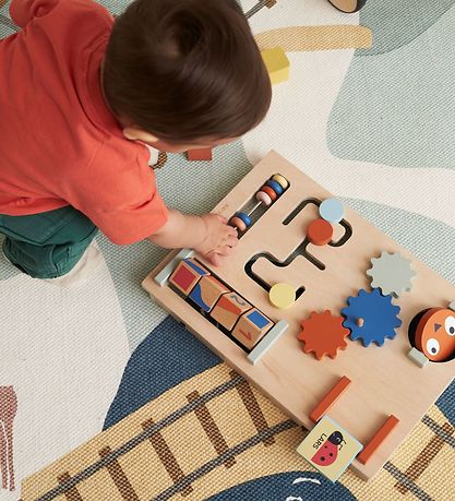 Kids Concept Lauflernwagen - Edvin - Holz/Blau