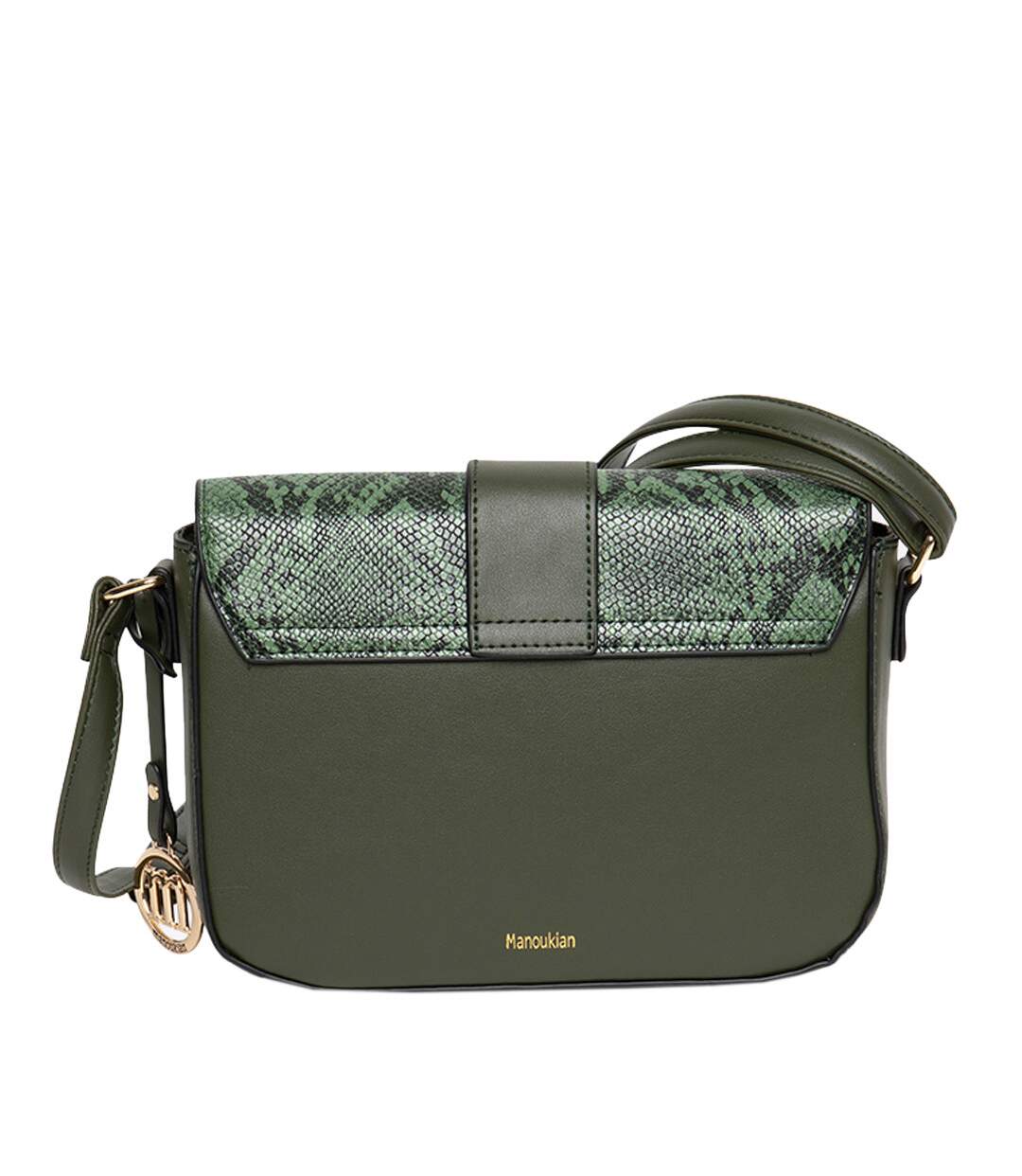 Sac bandoulière Kaki Femme Manoukian Tilla
