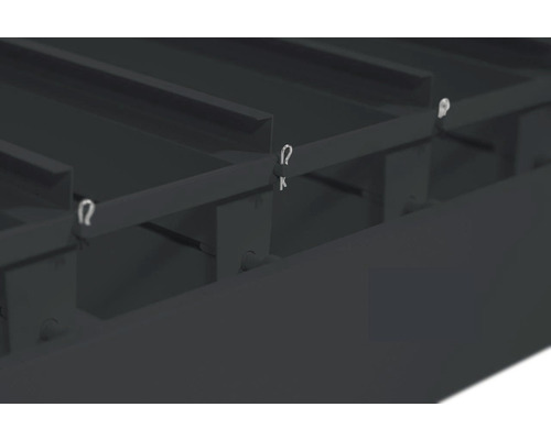 Pergola Mirador Deluxe, paaldikte 11 x 11 cm, 300 x 400 x 250 cm, zwart