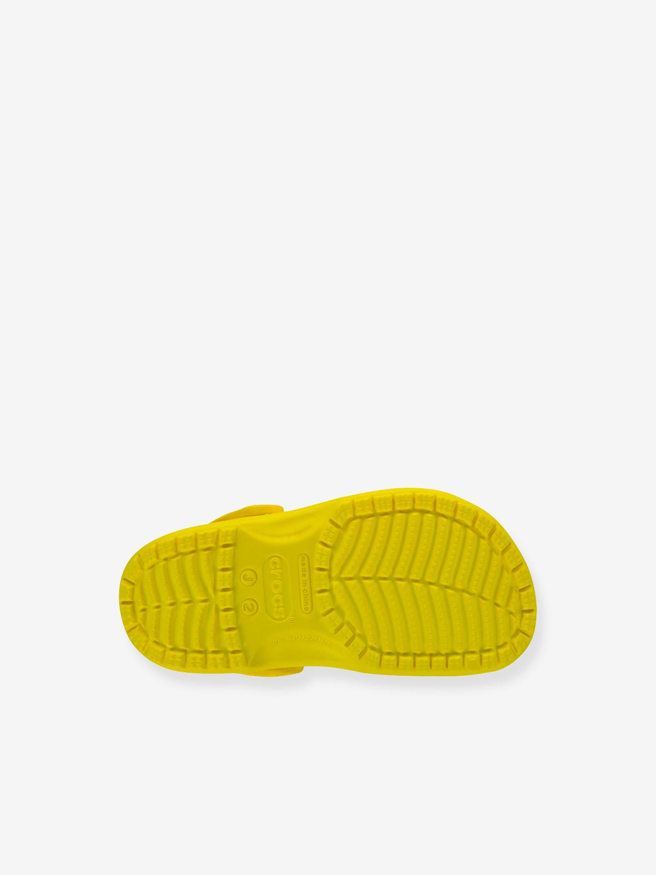 Tamancos Baby Classic Clog T CROCS™ amarelo claro lisos