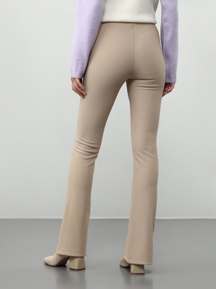 Legging com abertura - Bege claro