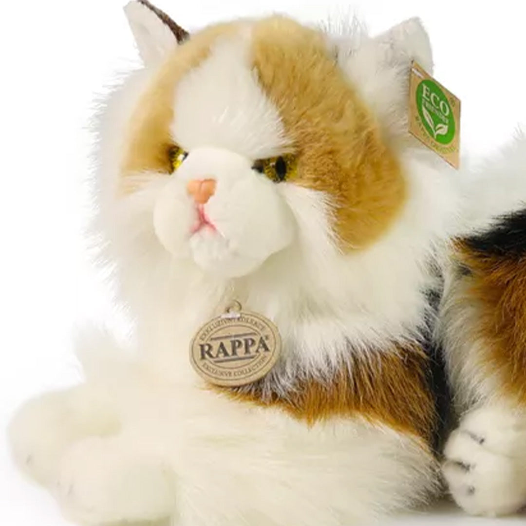Rappa knuffelkat driekleurig - 30 cm
