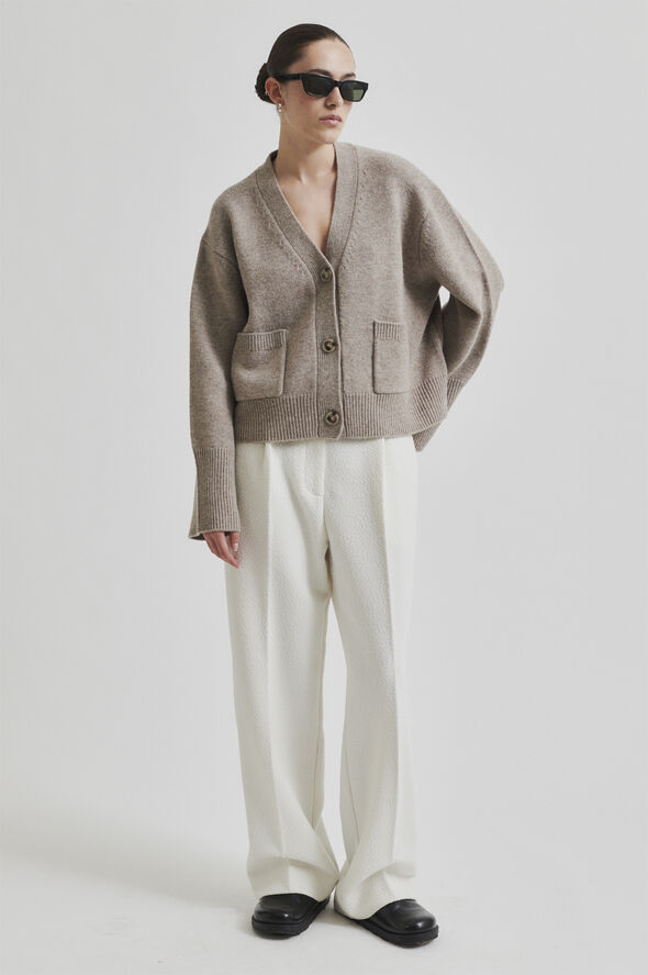Second Female Alpha Knit Cardigan Fallen rock