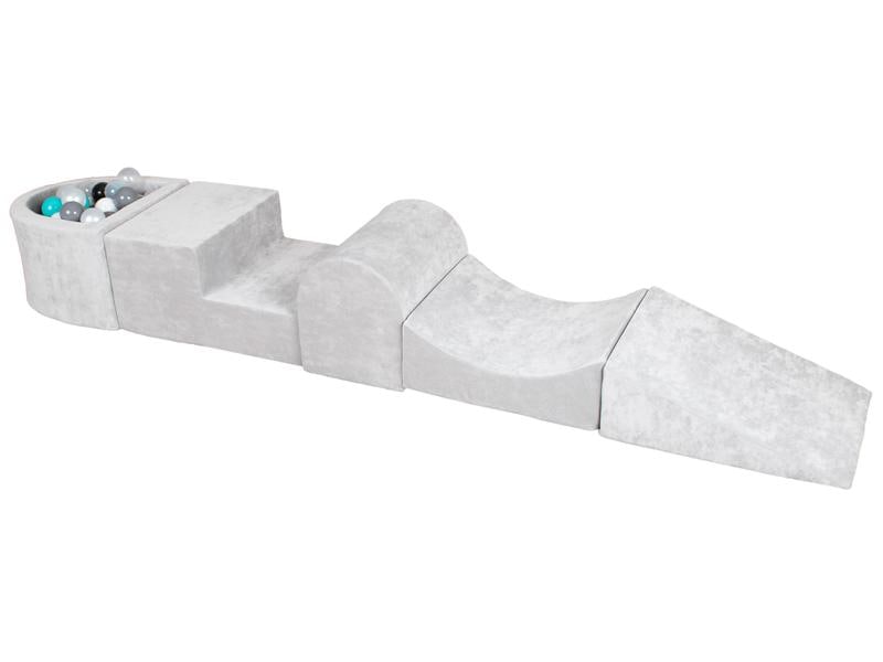 Knorrtoys Spielblöcke Soft Grey Spiellandschaft-Parcours mit Bällebad