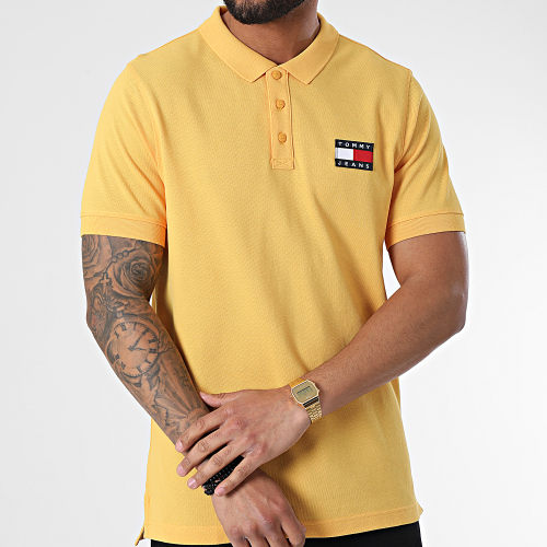 Polo A Manches Courtes Tommy Base Lighweight 0327 Jaune