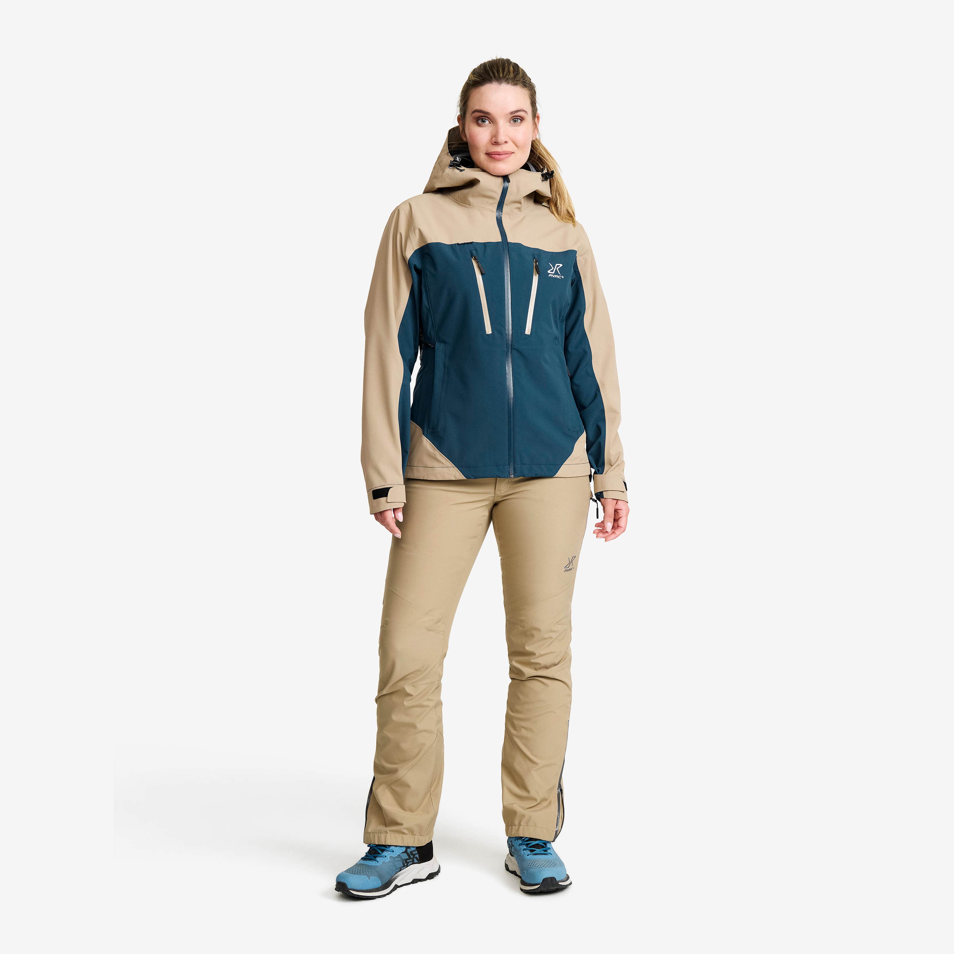 Silence Proshell 3L Jacket Dame Khaki/Moonlit Ocean