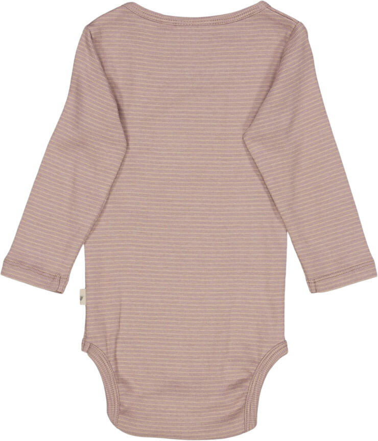 Wheat Basis Rib Body Lilac stripe