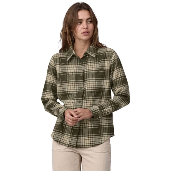 Chemise PATAGONIA W'S FJORD FLANNEL SHIRT CASCADE: PINE NEEDLE GREEN