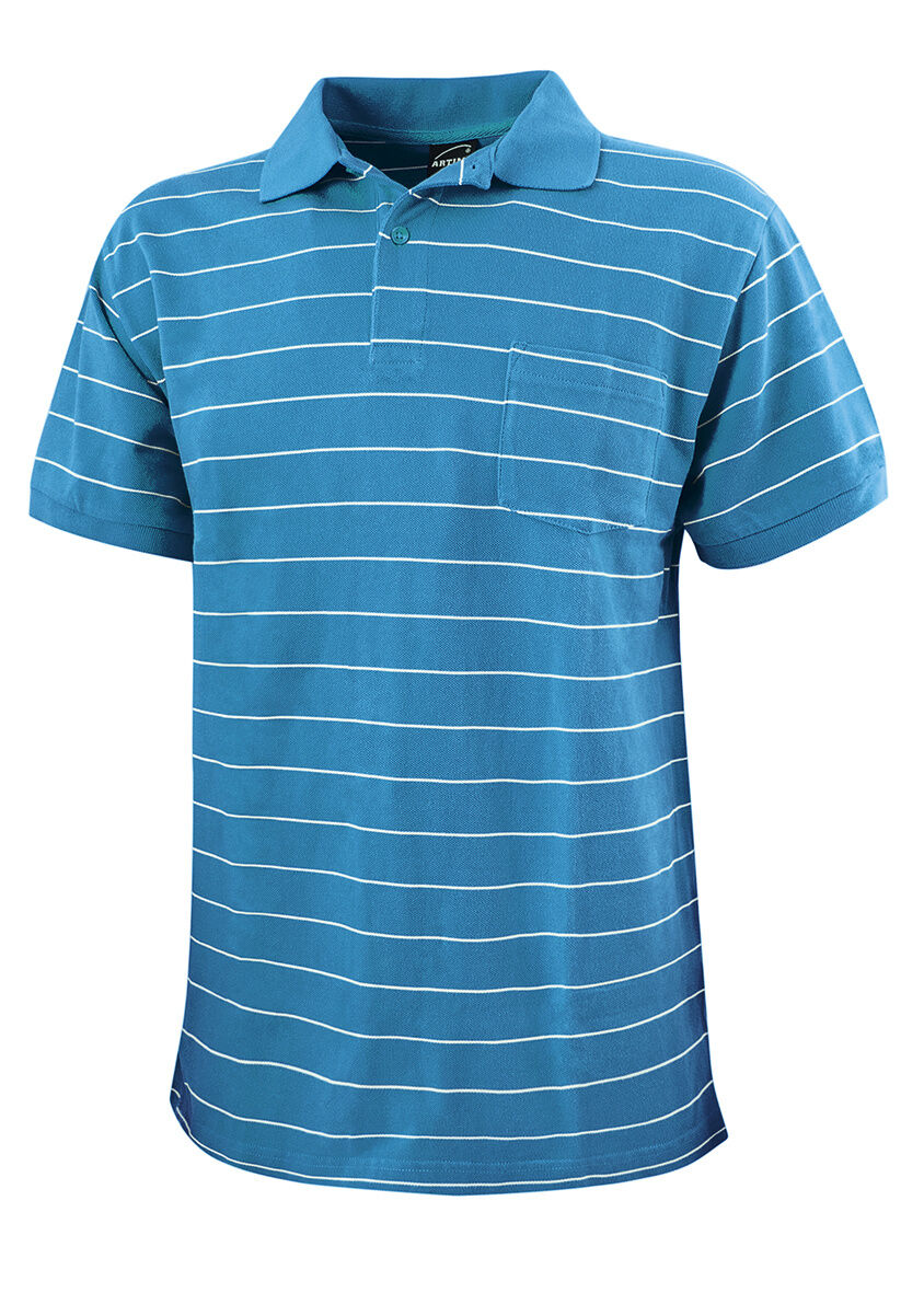 Herren Polo-Piqué-Shirt mit Brusttasche