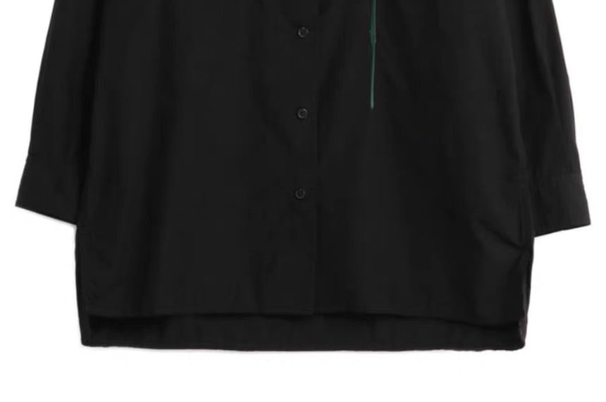 JUN.LEE - Shirt met lange mouwen en bloemenborduursel