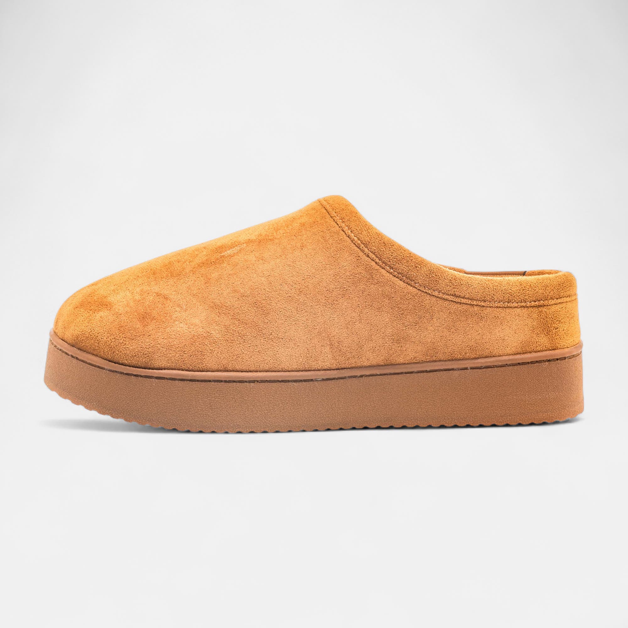 Pantoufles mules Femme cognac