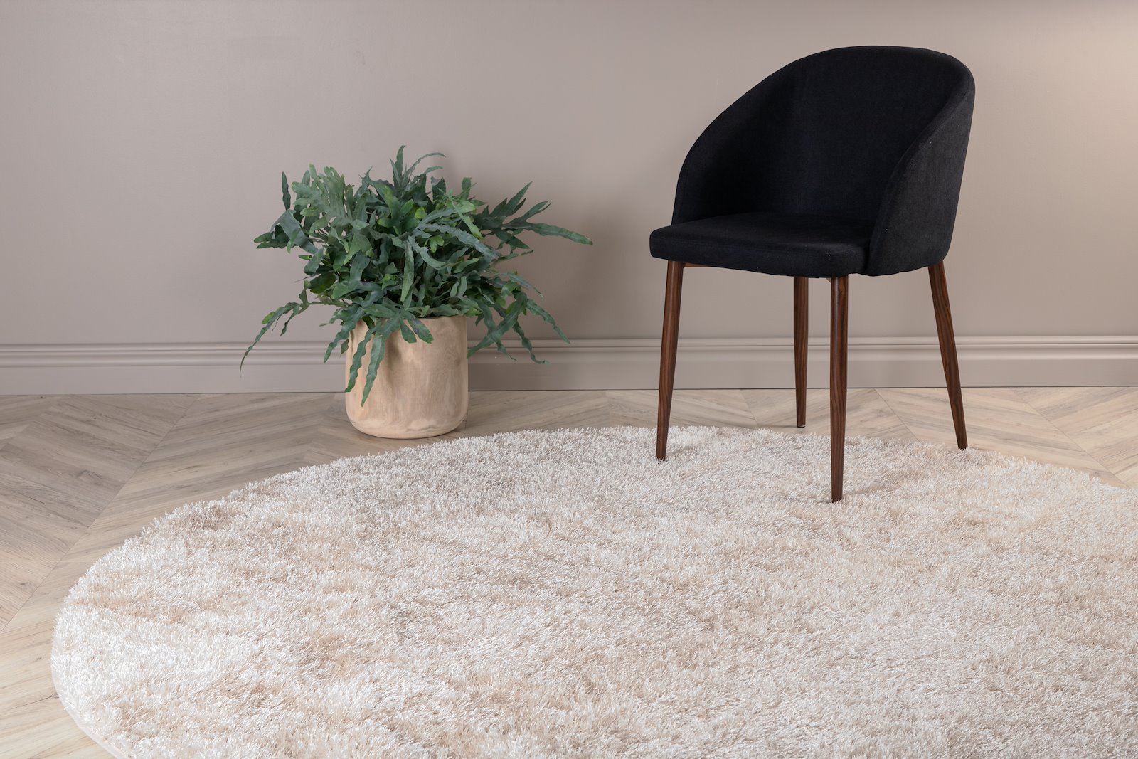 Mattis gulvteppe Teppe ø200, beige