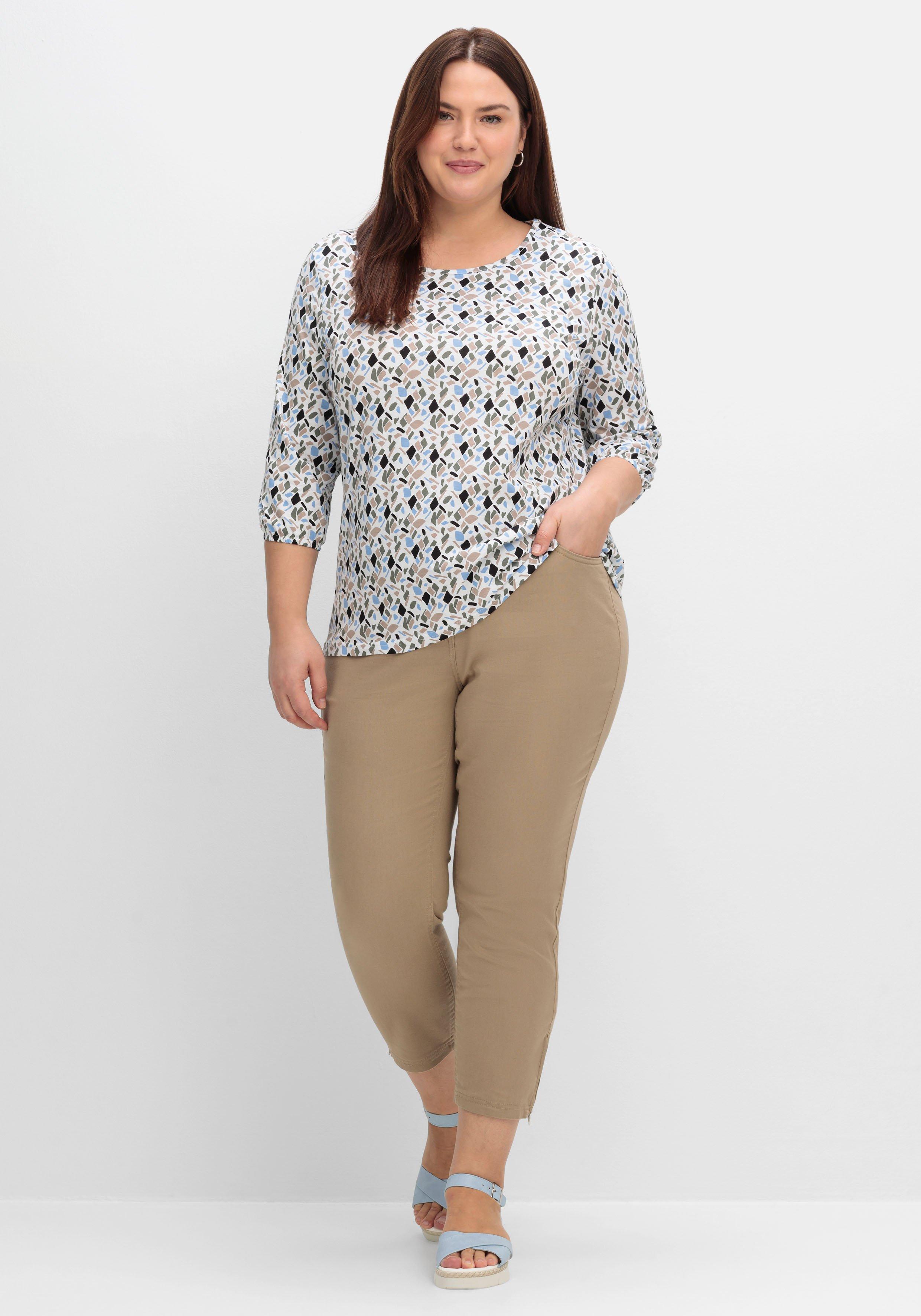 3/4-Arm-Shirt mit Grafikprint