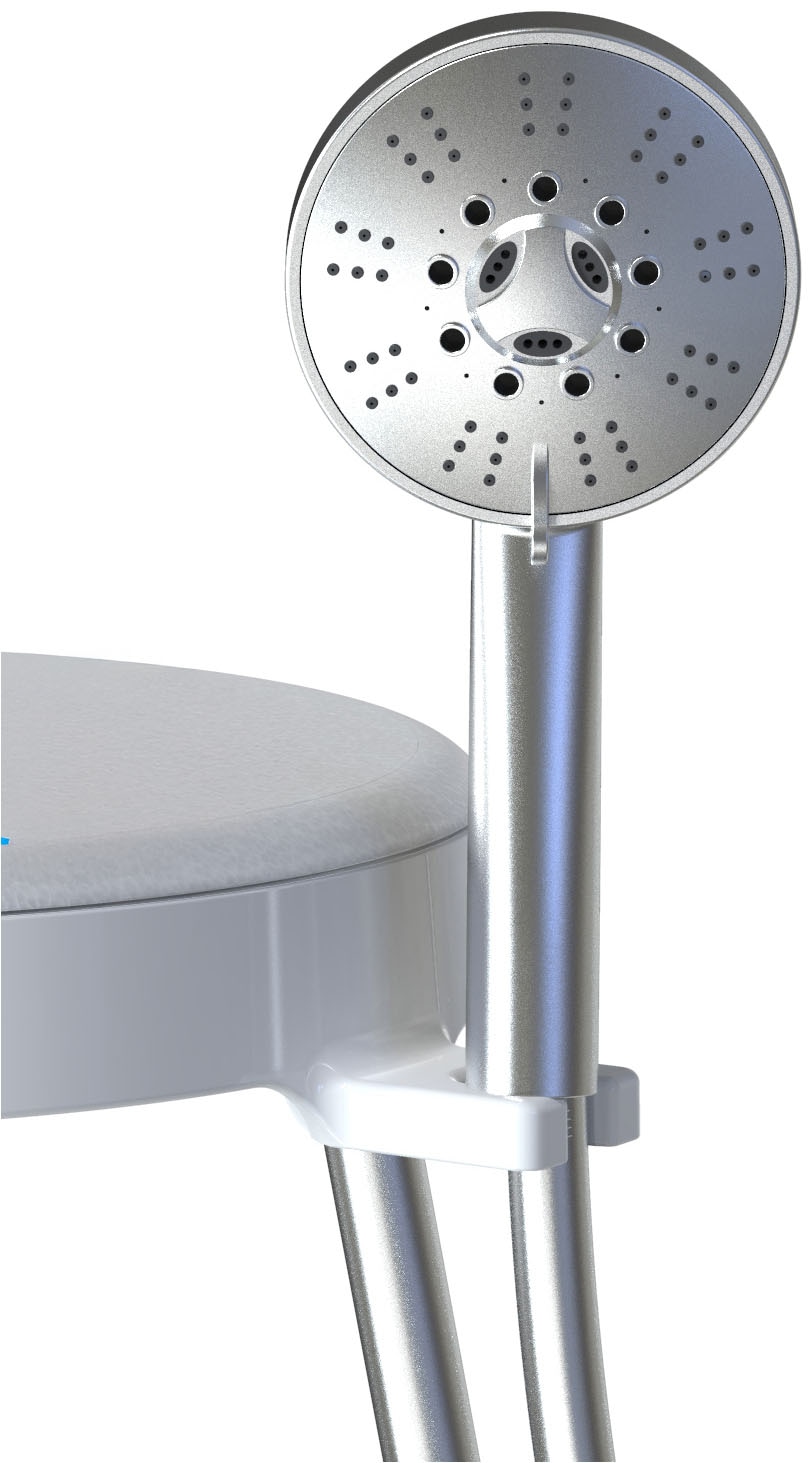 Bischof Dusch- und Badhocker »Rotate 2.0« belastbar bis 150 kg TÜV/GS geprüft, drehbare Sitzfläche und Ablage, in 2 Farben