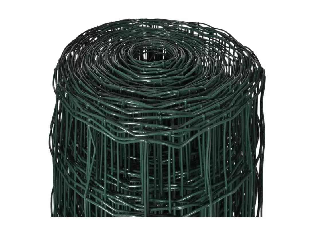 Cl?ture Euro Acier 25 x 1,7 m Vert