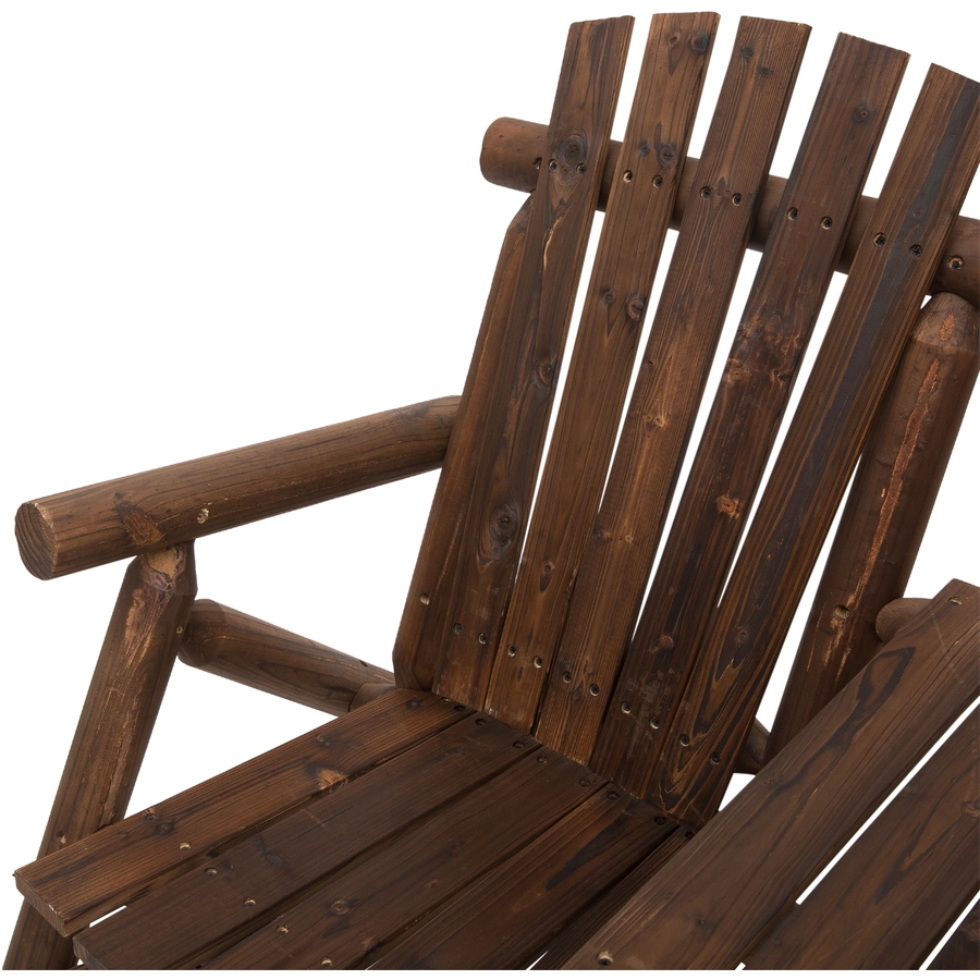 Outsunny Gartenbank mit Tisch braun