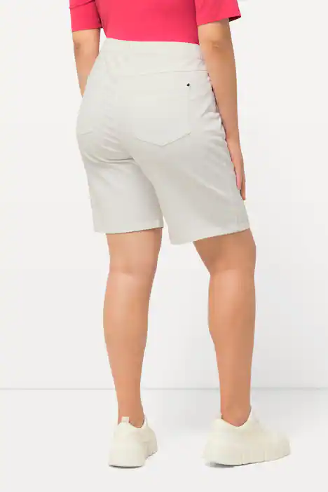 Jeansbermuda Mandy, 5-Pocket-Form, Komfortbund, white denim