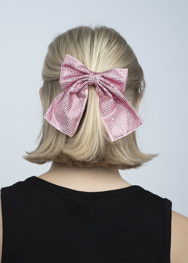 Sui Ava Kelly Crystal Bow Pink pearl