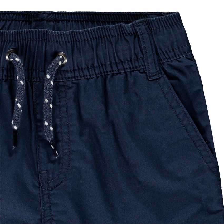Bermuda court en coton pour enfant garçon - Bleu marine