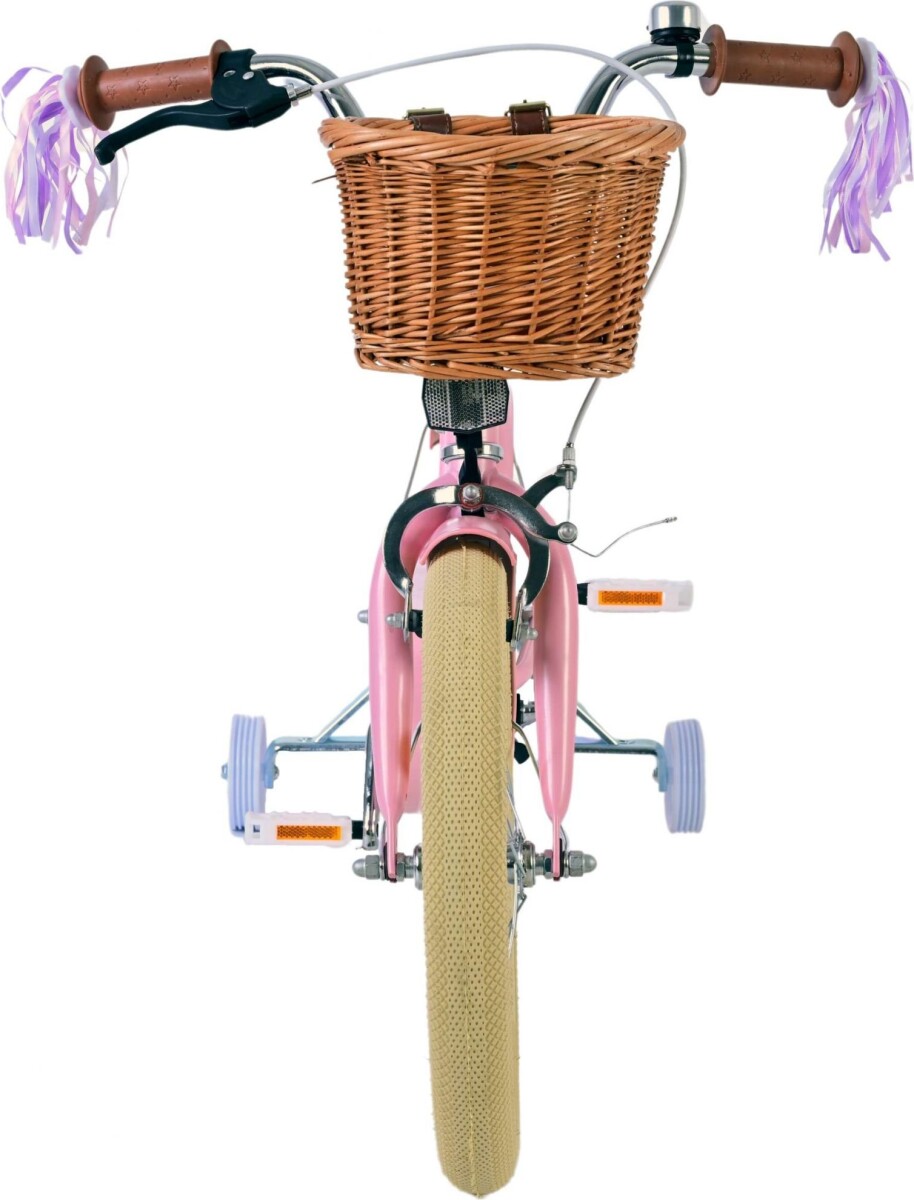 Volare - Børnecykel Med Støttehjul - 16'' Tommer - Blomster - Pink