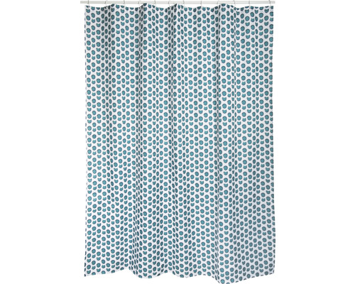 Spirella Deep Forest Textiel Douchegordijn 180 x 200 cm Wit/Blauw/Groen