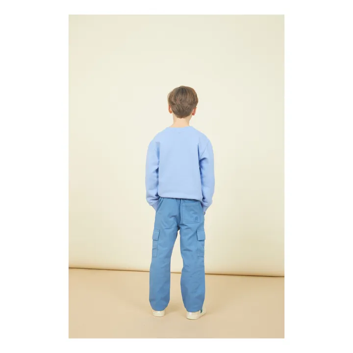 SMALLABLE BASICS Pantalon Cargo Garçon Denim | Bleu azur