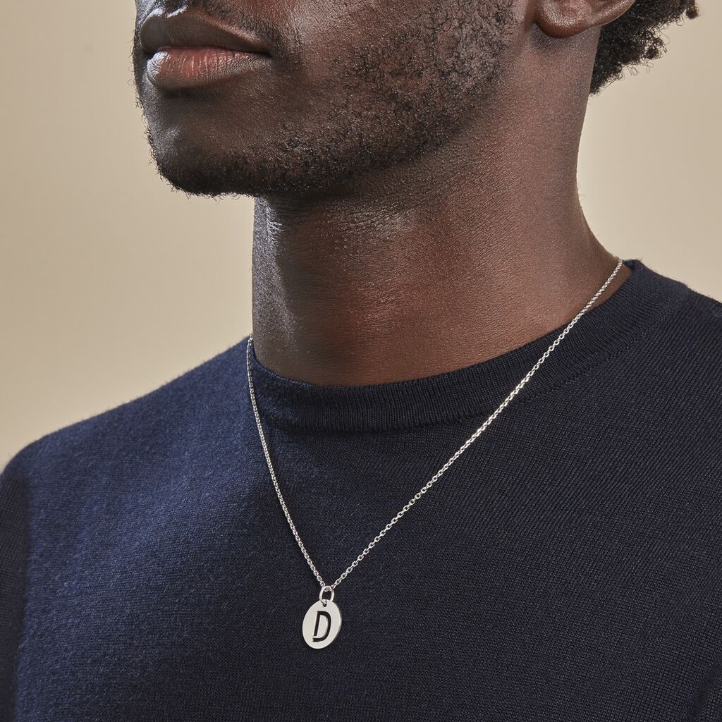 Pendentif Elio D Argent Blanc