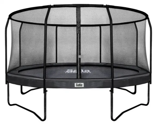 Salta 555-17 PBE, Trampolin, Rund, 150 kg, Safety net, Sort