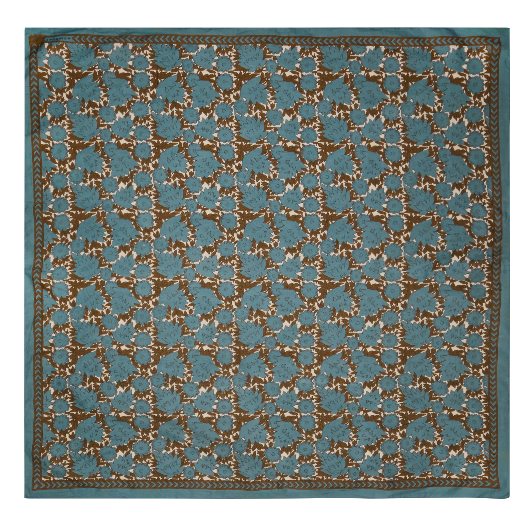 N°680 - Foulard en coton | Bleu