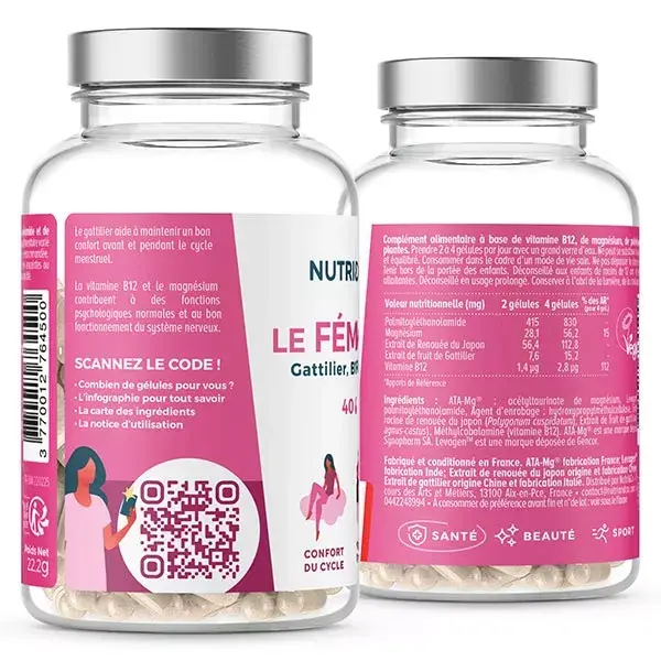 Nutri&Co Alívio da Dor Menstrual, TPM e Conforto do Ciclo - 40 cápsulas