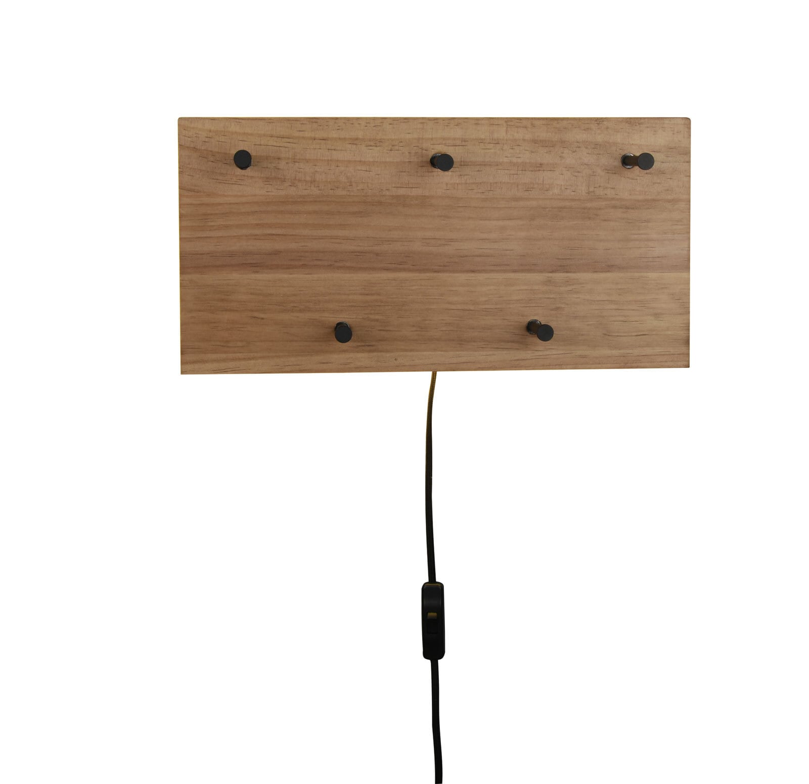 Wandgarderobe Samantha 40 x 20 cm braun/schwarz