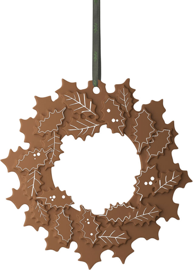 Kähler Gingerbread Julekrans Ø18. 5 cm brun Brun