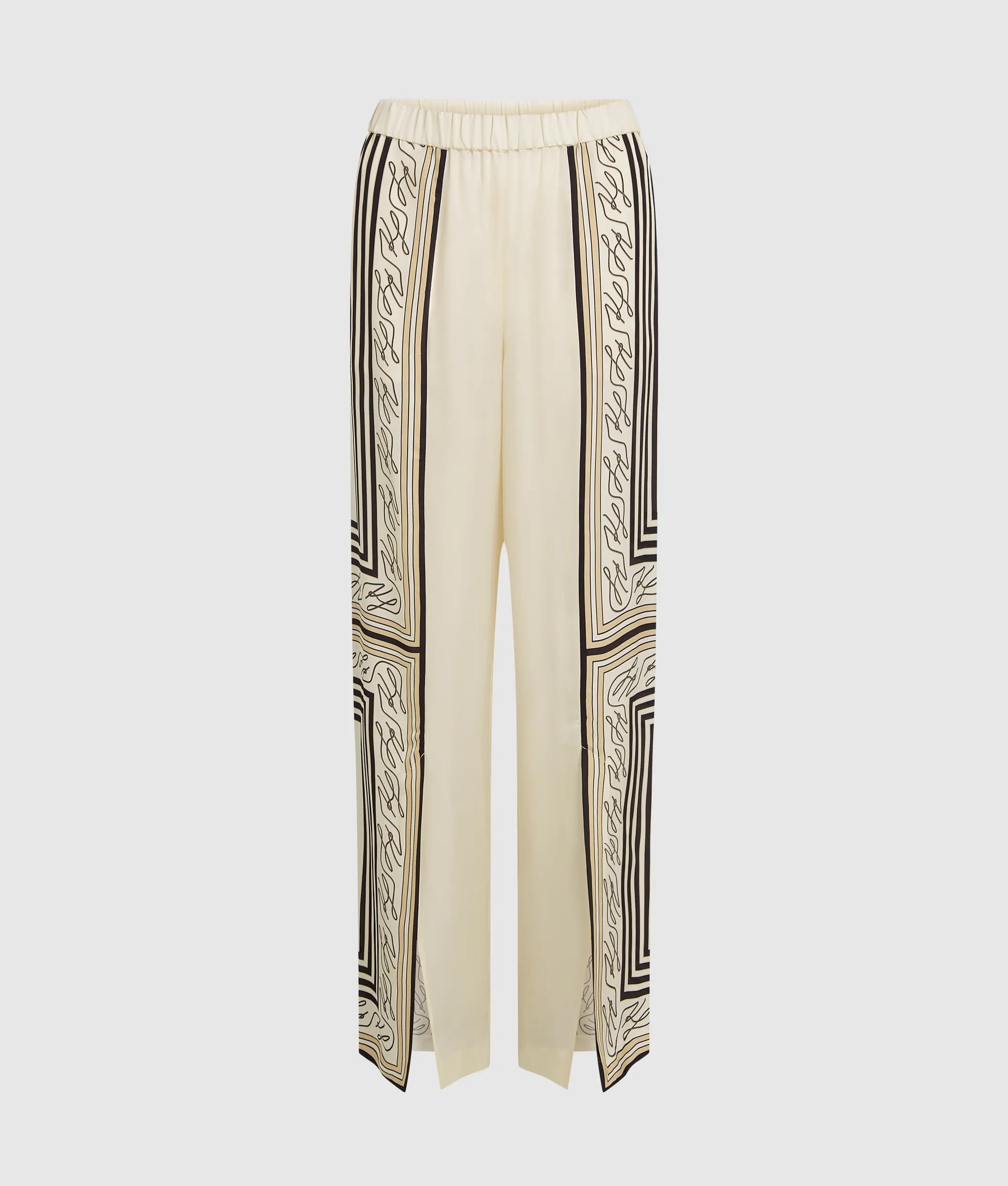 Sjaal print pyjamabroek