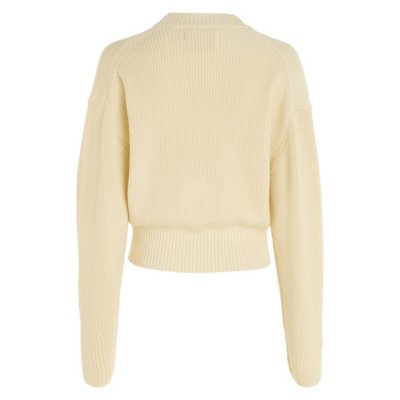 Gilet femme Woven Label Zipped Cardigan CALVIN KLEIN