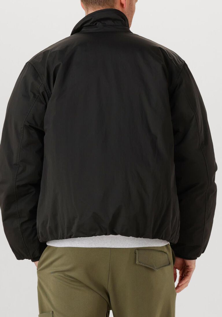 zwarte olaf hussein gewatteerde jas medium padded jacket