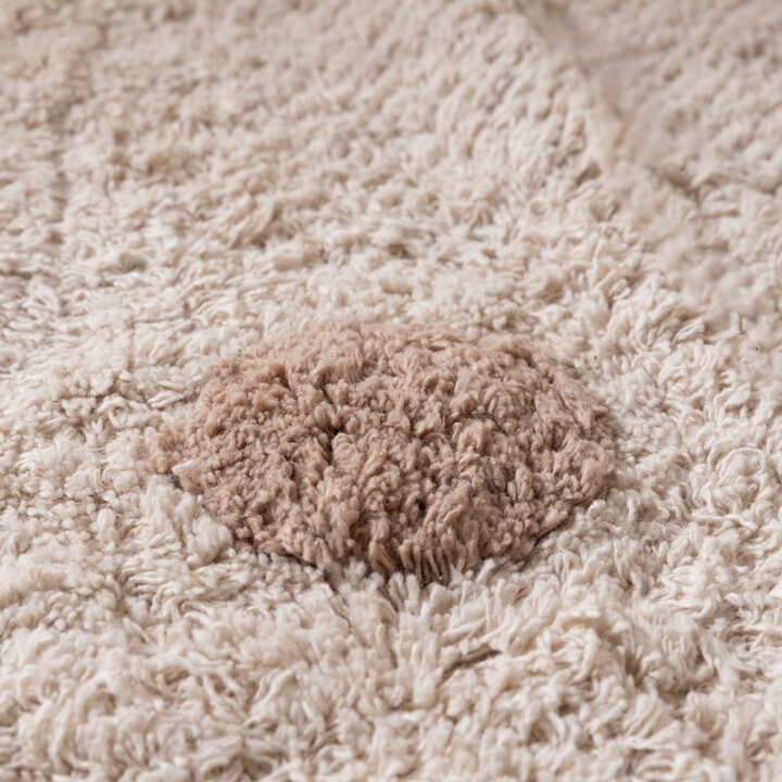 Rond Vloerkleed Kinderkamer - Lou Dots Taupe