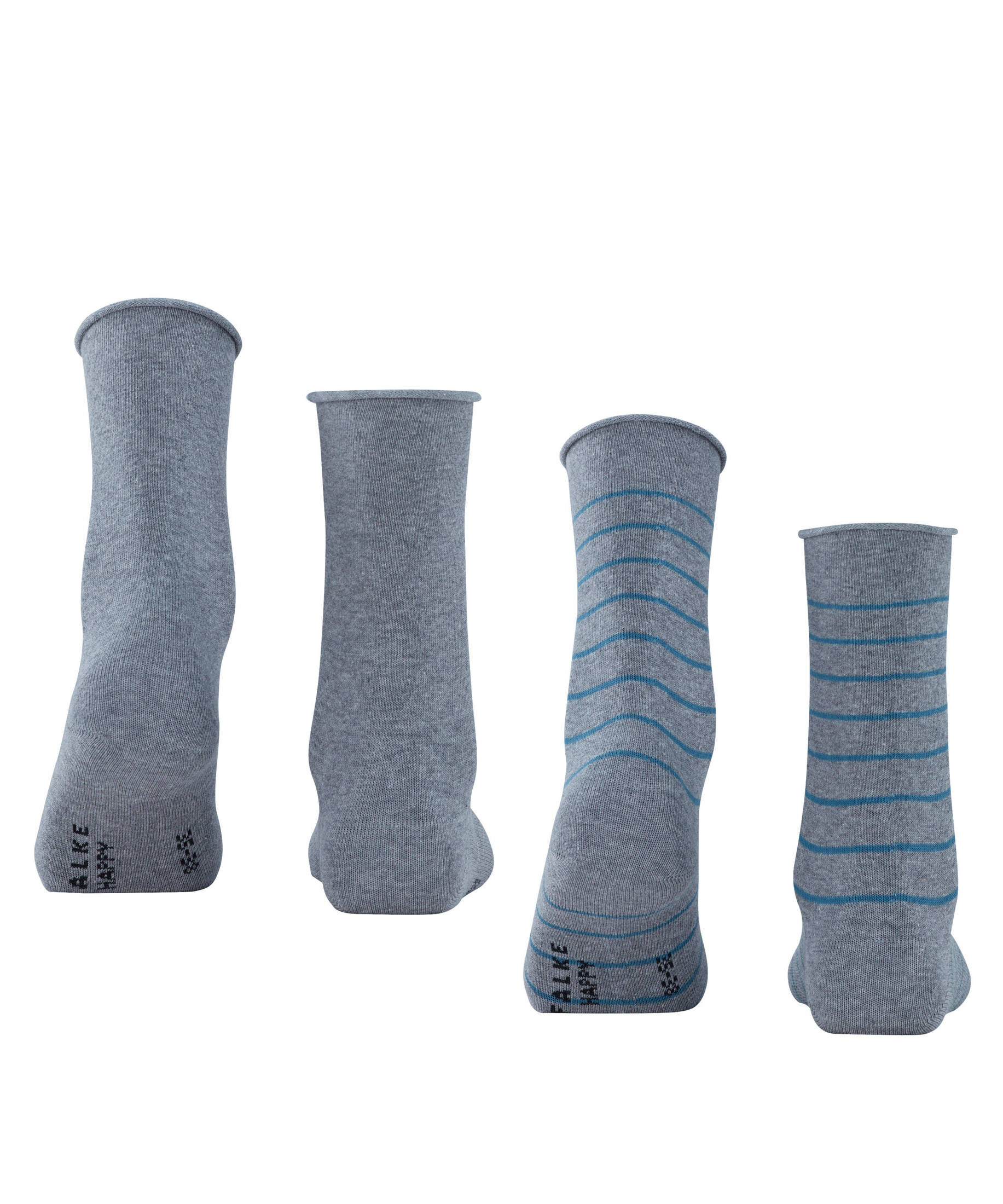 FALKE| Damen Socken Happy Stripe 2-Pack