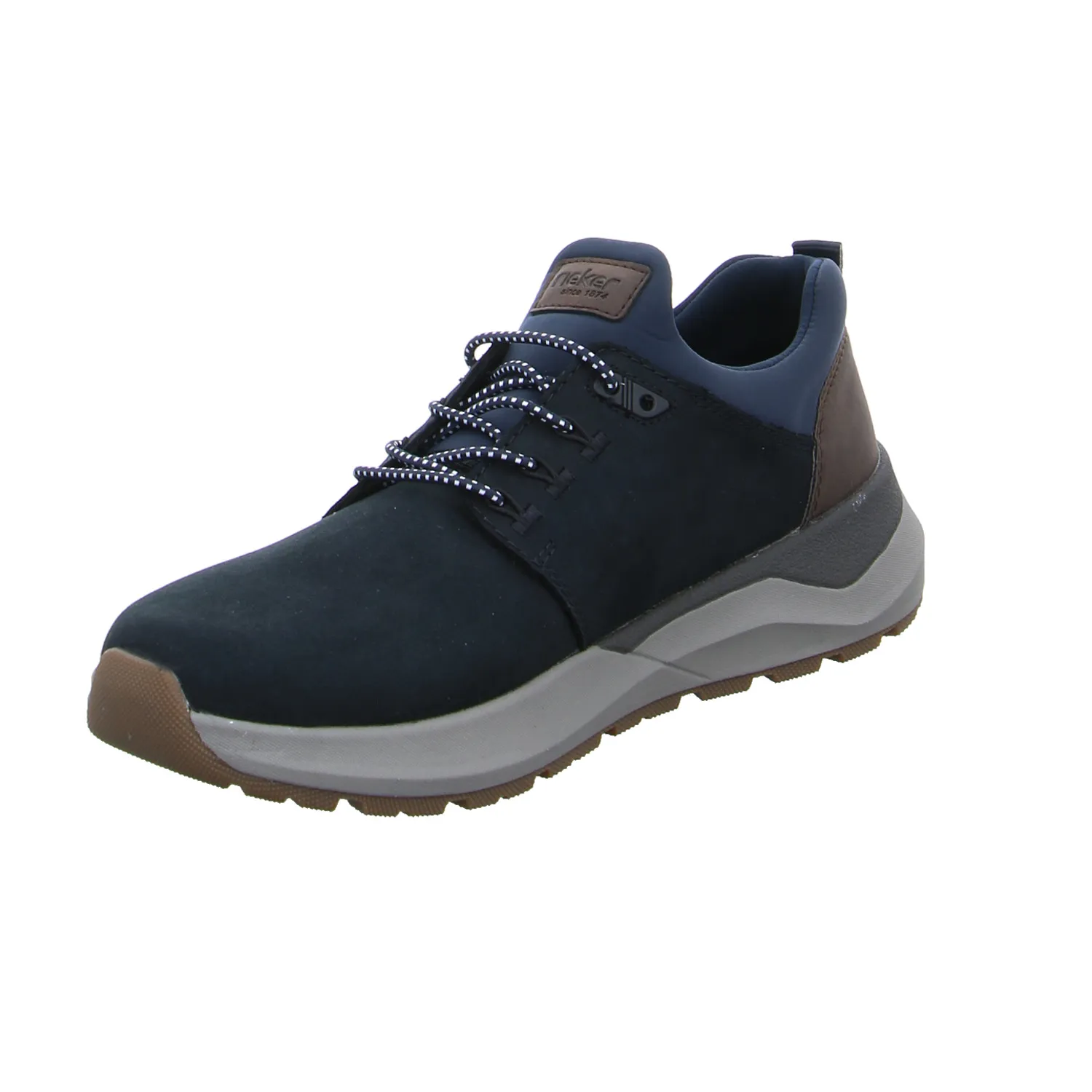 RIEKER Halbschuhe Sneaker Blau Leder