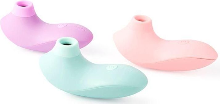 Svakom - Pulse Lite Neo - Luchtdruk Vibrator - Licht Blauw - ABS, Siliconen, Metaal