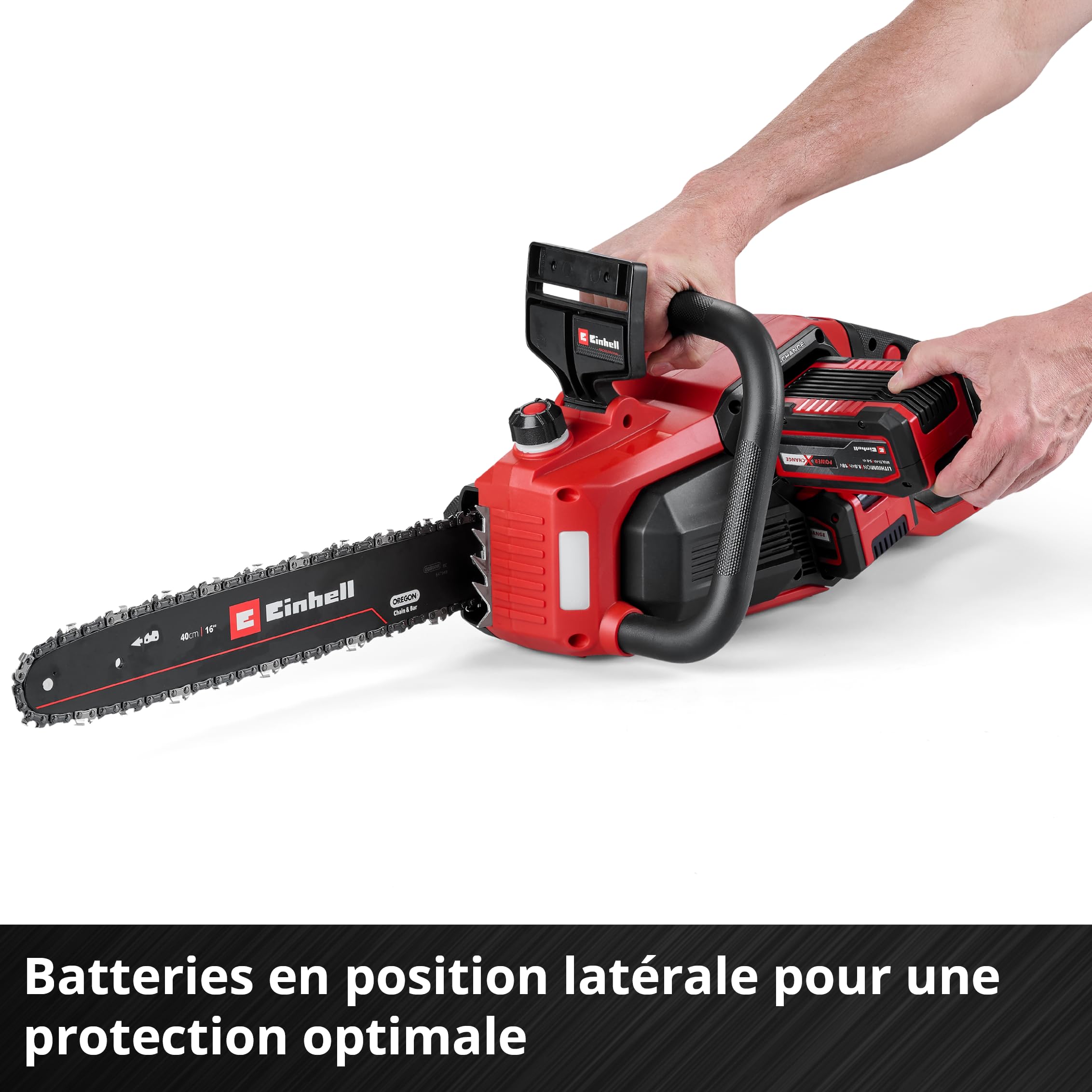 Einhell Professional Tronçonneuse sans fil GP-LC 36/40 Li BL-Solo (36 V, longueur de coupe 38 cm, moteur sans charbon, vitesse de chaîne de 19 m/s, lu