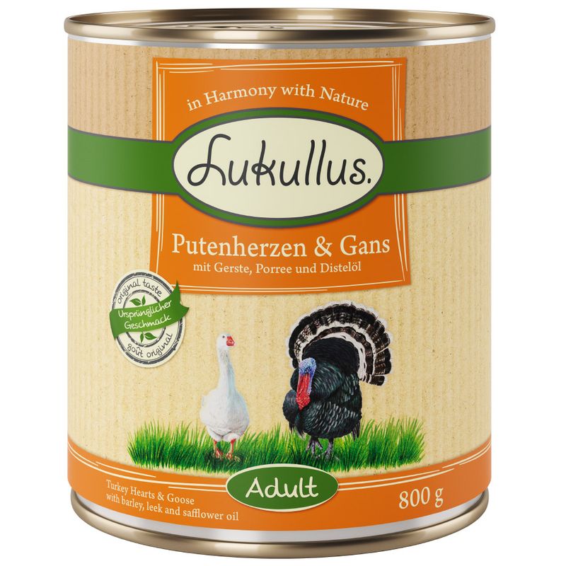 Lot 4 ou 5 saveurs Lukullus Adulte 24 x 800 g