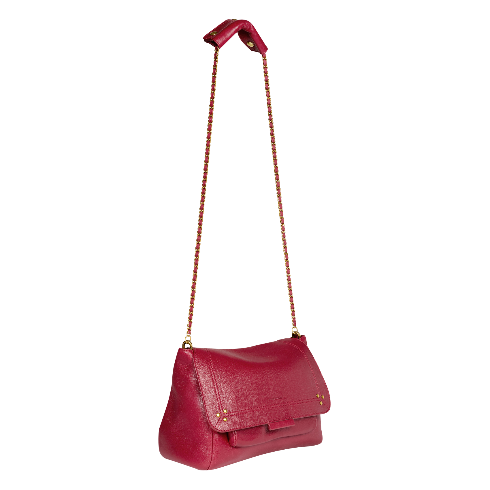 LULU L - Sac besace en cuir | Rouge