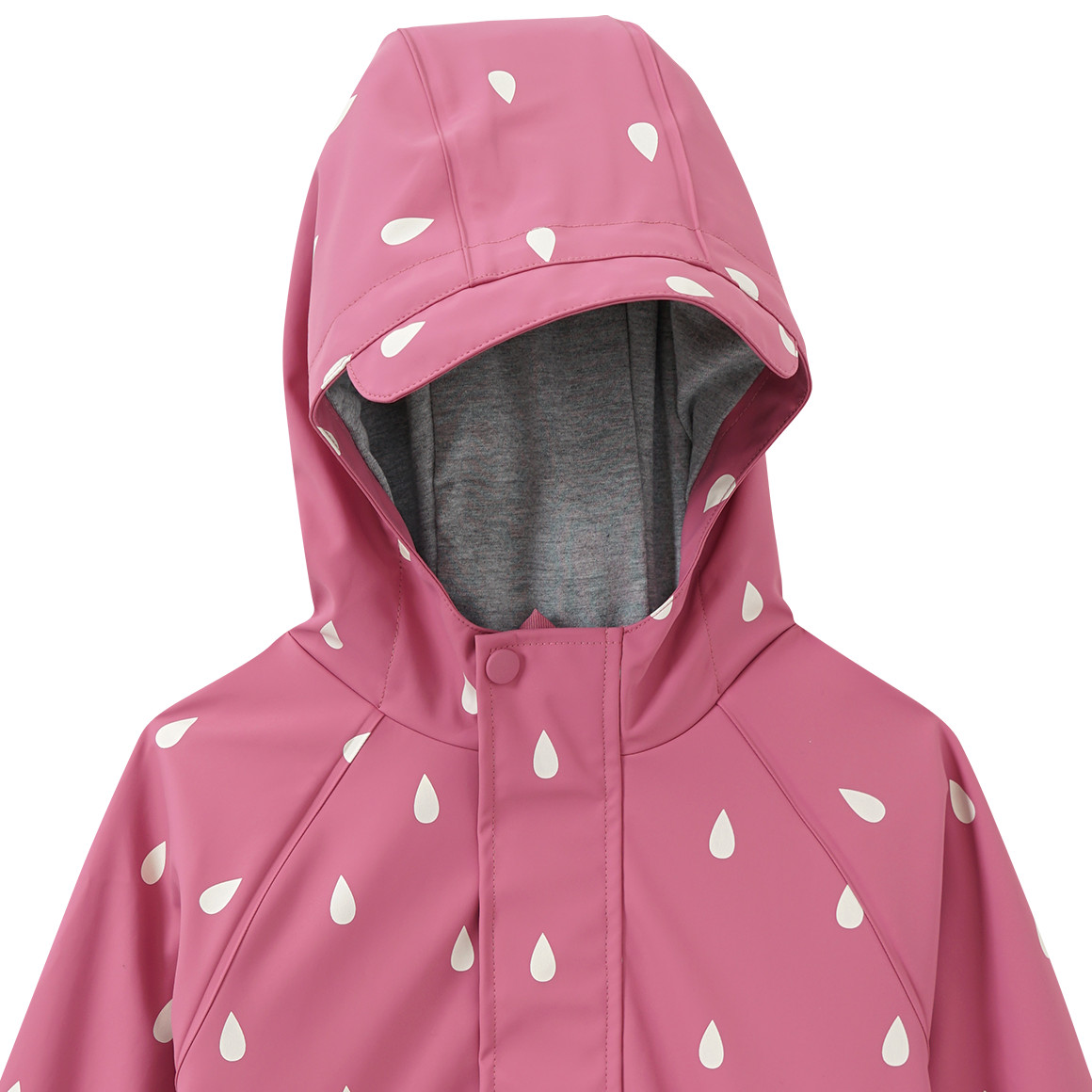 Topolino Kinder Regenjacke mit Regentropfen-Muster altrosa