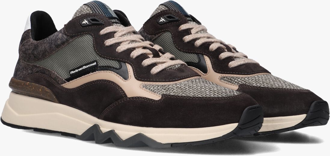 grijze floris van bommel lage sneakers sfm-10178 de zager