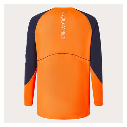 Maillot Manches Longues Oakley Maven Scrub Orange/Bleu