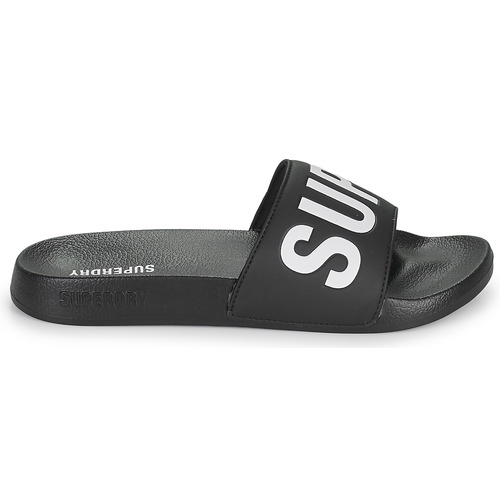 Superdry - CODE CORE POOL SLIDE - Noir