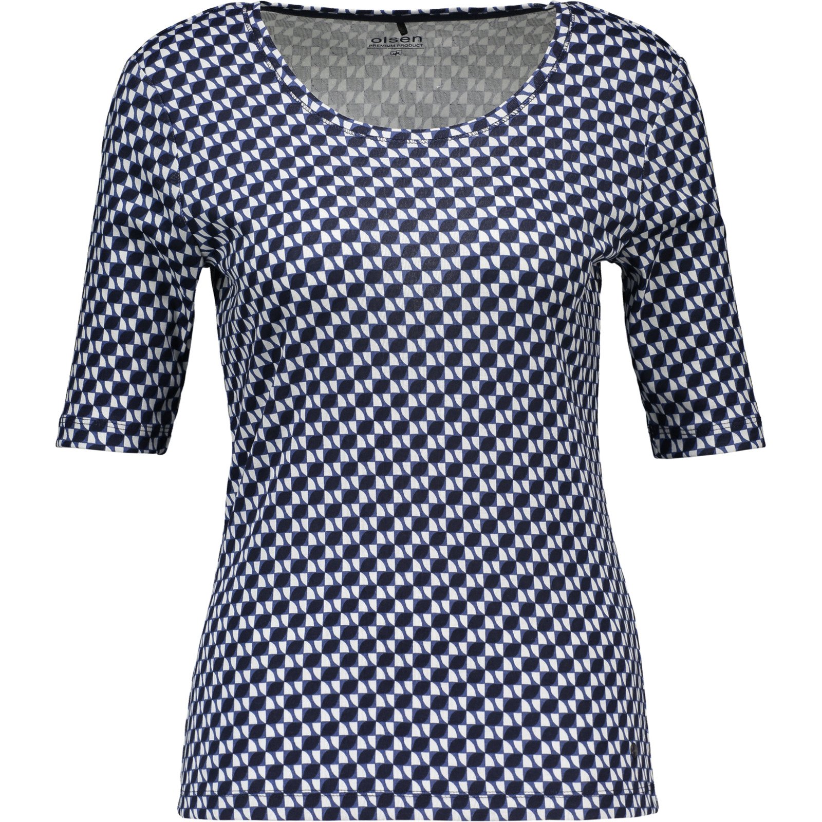 Olsen Damen-T-Shirt, gemustert
